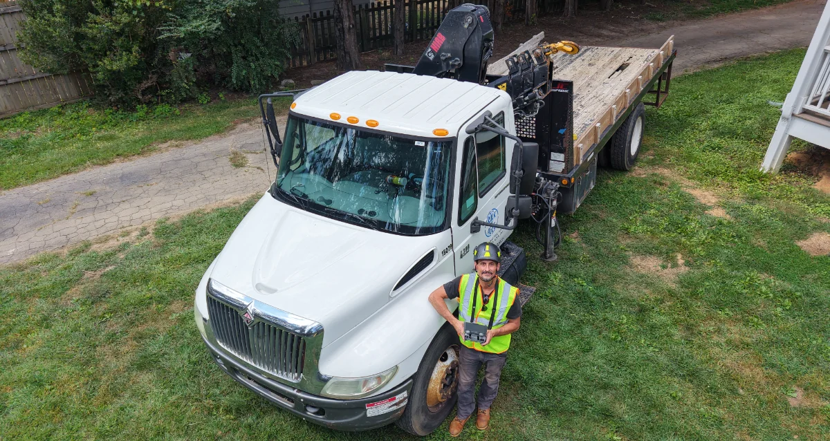 crane services and trucking in the asheville area by Up! Up! Lifting